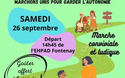 🚶‍♀️🚶‍♂️ Les 3 km de Fontenay – Marchons unis pour garder l’autonomie !